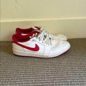 Nike Jordan Low 1 Retro OG White and Red